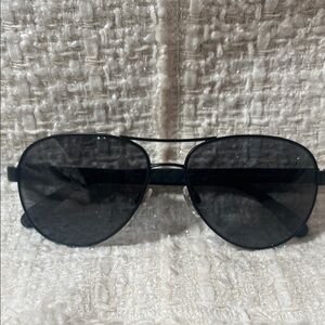 CHANEL Black Aviator Sunglasses